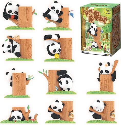 52TOYS Pandaroll شجرة الفاكهة تسلق 1PC عمل الشكل، لعبة تحصيل Kawaii الإبداعية هدية غرفة ديكور سطح المكتب الديكور، هدية لحفلة عيد ميلاد in Kuwait