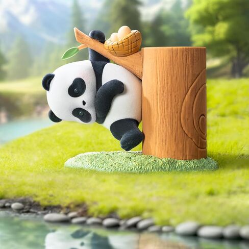 52TOYS Pandaroll شجرة الفاكهة تسلق 1PC عمل الشكل، لعبة تحصيل Kawaii الإبداعية هدية غرفة ديكور سطح المكتب الديكور، هدية لحفلة عيد ميلاد in Kuwait
