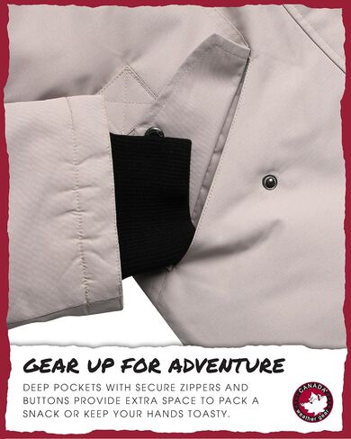 CANADA WEATHER GEAR Girls' Winter Jacket - Stadium Expedition Parka Coat, Fur Trim Hood in Saudi Arabia