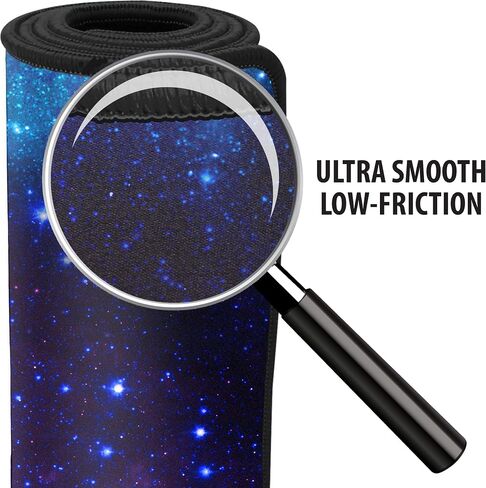 ENHANCE Extended Gaming Mouse Pad, XL Mouse Mat, Desk Accessories - Anti-Fray Stitching and Low-Friction Tracking Surface, Non-Slip Backing for Professional eSports - Dimensions: 80 x 32.5 cm - Galaxy in Kuwait