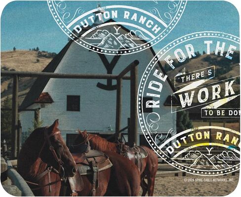 Yellowstone Dutton Ranch Barn Mouse Pad - 8.7 in x 7.1 in - Officially Licensed in Kuwait