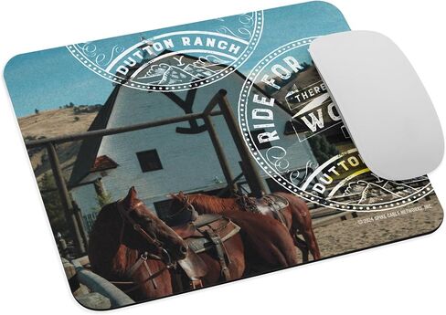 Yellowstone Dutton Ranch Barn Mouse Pad - 8.7 in x 7.1 in - Officially Licensed in Kuwait
