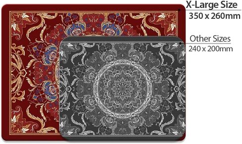 Extra Large (X-Large) Size Non-Slip Rectangle Mousepad, WIRESTER Periodic Table of Elements Black Mouse Pad for Home, Office and Gaming Desk in Kuwait