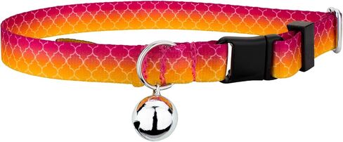 Country Brook Petz - Mermaid Mosaic Cat Collar - Abstract Collection with 5 Geometric Designs in Saudi Arabia