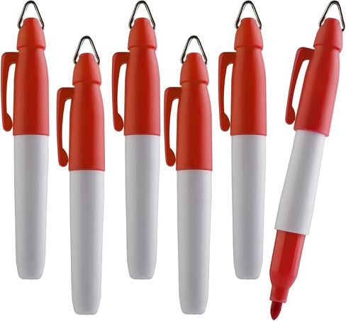 Mini Permanent Markers, Assorted Colours, Fine Point, 6 Count (Mixed) in Kuwait