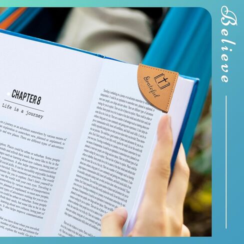 10 Pcs Christian Leather Bookmarks Corner for Bible Page Corner Inspirational Bookmarks Religious Christian Gifts for Church Supplies Reading Rewards Giveaways(Morandi) in Kuwait