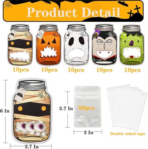 AZEEBOI 48 Pack Christmas Treat Bags - Small Christmas Gift Bags DIY Mason Jar Cards, Pink Christmas Party Decorations Candy Bags Favors for School Classroom Kids in Saudi Arabia