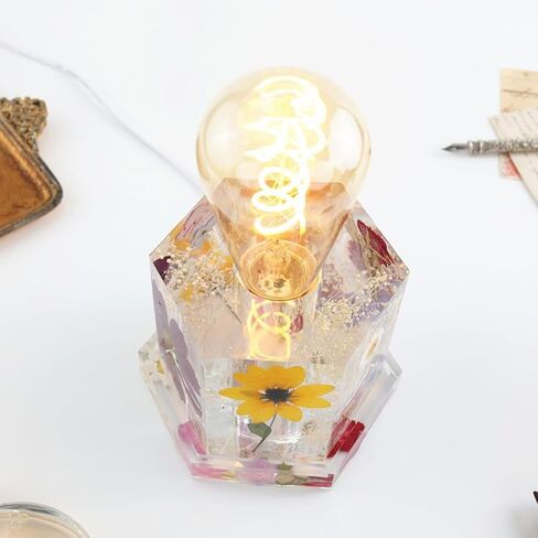 Lamp Resin Silicone Mold Cylinder Bulb Holder Stand with Light Socket 4inch Tall in Saudi Arabia