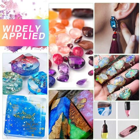 12 Colors Epoxy Resin Color Dye Colorant Liquid Epoxy Resin Pigment,10ml Each,Translucent in Kuwait