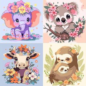 AIBOERL Diamond Painting Kits, Stitch 5D DIY Full Drill Diamond Art Painting Kits for Adults, Seaside Diamond Painting Gem Art Craft for Home Wall Decor (11.8 * 15.8 inch