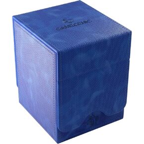 Gamegenic Squire Plus 100+ XL Convertible Deck Box - Holds 100 Double-Sleeved Cards! Premium Commander Card Case, Detachable Slide Card Case, Armorfyber Surface, Red Color, Made by Gamegenic