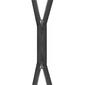 Mandala Crafts #10 32 Inches Black Separating 2 Way Zipper - Heavy Duty Two Way Zipper with Two Way Jacket Zipper Pull – Dual Plastic Separating Zipper for Coat Tent Sewing Crafts