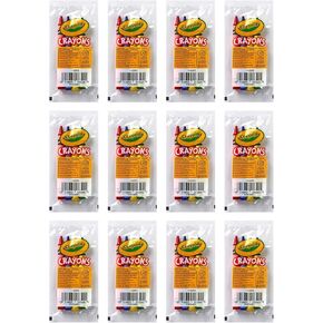 Crayola Full-Size Crayons, Assorted 4-Colors, RED, BLUE, GREEN AND YELLOW, Great for Party Favors, Restaurants and More, 12 Packs of 4, 48 Crayons Total