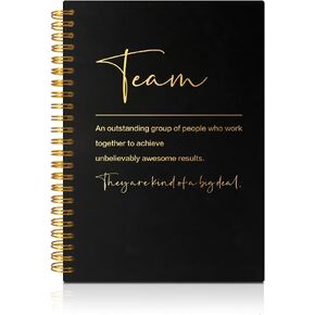 Team Definition 160 Blank Pages Spiral Notebook, Team Appreciation Gifts, Employee Thank You Gifts, Dream Team Gifts for Colleagues, New Job Appreciation Gifts for Coworker Colleagues
