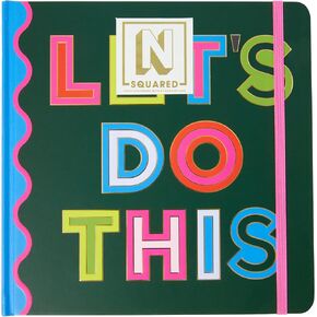 C.R. Gibson J3N1S-25648 Signature N Squared Let's Do This 3-in-1 Blank, Dot Grid, and Lined Journal with 480 Pages, 8.5" x 8.5", Multicolor