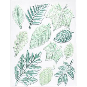 PATIKIL Transparent Silicone Stamps, 1 Pcs T1479 Leaves Clear Stamps for Card Making Decoration DIY Scrapbooking Embossing Album Decor Craft, Clear