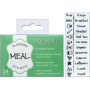 Contact USA Details Meal Planner Stamp Set