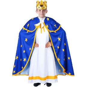 Liitrsh Christmas 3 Wise Men Costume Kids Catholic Saint Costume Kids Nativity Costumes for Boys Jesus Birth Roleplay Girls