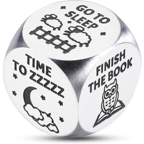 Book Decision Dice, Book Lovers Gifts for Women Men, Christmas Dice Gifts, Funny Gag Stocking Stuffers for Women Men Adult, Reading Accessories for Book Lovers, Reading Dice, Bookish Items, Book Gifts