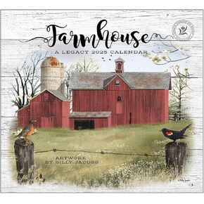 Legacy Farmhouse 13 x 12 Paper 2025 Hanging Wall Calendar