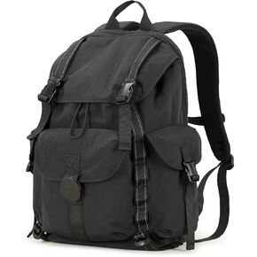 mixi Travel Backpack for Women Men, 18 Inch Carry On Laptop Backpack Flight Approved fits 16'' Laptop, Lightweight Waterproof Hiking Backpack Travel Outdoor Business Casual Daypack, Light Gray