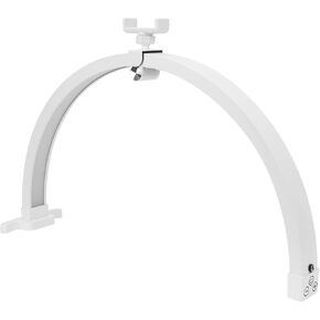 Half Moon Nail Desk Lamp, 22 Inch 20W 100‑240V Foldable Manicure Tattoo Nail Tech Desk Light, with Phone Holder, for Nail Desk (US Plug)