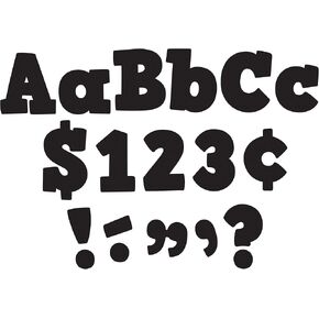 Teacher Created Resources Black Bold Block 4" Letters Combo Pack (TCR5822)