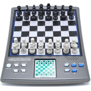 iCore Electronic Chess Set, Talking Computer Chess Board, 100 Preset Exercises, 5 Levels, 40 Famous Electronic Chess Games for Kids & Adults
