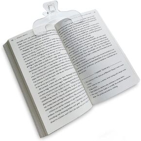Transparent Book Page Holder for Reading, Book Opener Holder Convenient for Reading Teaching and Fixing Music Book, Page Marker Clips for Teacher Clerk