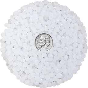 Poly Beads (5 LBS) Plastic Pellets for Filling & Stuffing Weighted Blankets, Vests, Reborn Dolls, Stuffed Animals, Draft Stoppers, | Machine Washable & Dryable || Made in USA