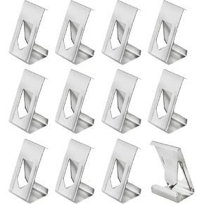 3D Printer Glass Bed Chip ZZLZX 50PCS Stainless Steel Small Picture Frame Spring Turn Clip for Ender 3 Pro Ender 3 V2 CR-20 CR-10 PRO, Bed Clamp