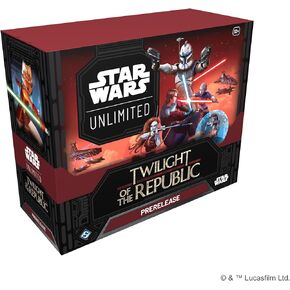 Fantasy Flight Games Star Wars: Unlimited TCG Twilight of The Republic PRERELEASE Box - Launch Your Clone Wars Adventure! Includes 6 Booster Packs, Ages 12+, 2+ Players, 20 Minute Playtime, Made
