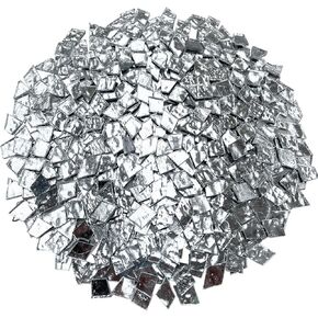 LITMIND 1.1LB Gold Irregular Glass Mosaic Tiles for Crafts, Hand-Cut Mosaic Glass Pieces with Backing - Ideal for Mosaic Puzzles and Artwork Projects