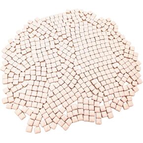 500PCS / 1.1LB Square Ceramic Mosaic Tiles, 0.4 x 0.4 inch Handmade Making Creative Micro Mosaic Tiles for DIY Art and Home Decorations (White) in Kuwait