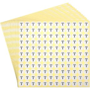 MECCANIXITY Round Alphabet Letter Stickers 15 Sheet 1980pcs Letter N Small Round Stick Letter Labels Self Adhesive for Scrapbooking Crafts