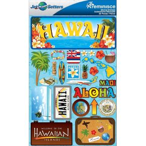 Reminisce Jet Setters 2 3-Dimensional Sticker, Hawaii