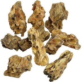 Hamiledyi 6 PCS Natural Aquarium Rocks 6" to 9" Dragon Stone Aquarium Decor Rocks Aquascape Rocks Landscaping Model for Fish Tank Terrariums Vivariums