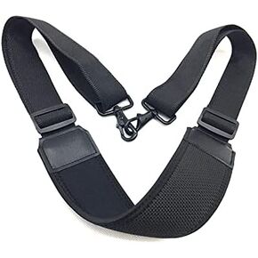 lasenersm 1 Piece Neoprene Camera Strap Nylon Adjustable Bag Replacement Shoulder Strap with Soft Neoprene Pad Adjustable Shoulder Strap Replacement for Laptop Camera Tool Crossbody Bags, Black