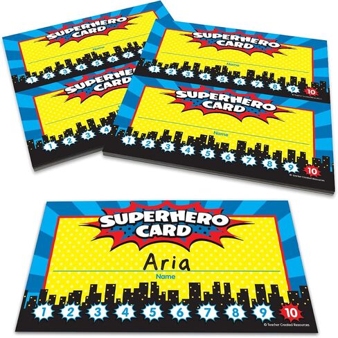 Teacher Created Resources Superhero Punch Cards (TCR5607) in Saudi Arabia