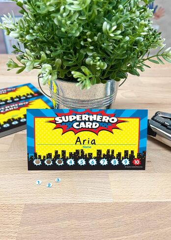 Teacher Created Resources Superhero Punch Cards (TCR5607) in Saudi Arabia