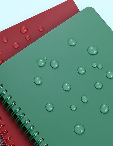 CISMARK Spiral Notebook, 4 Pcs 8.3 Inch x 5.9 Inch A5 Thick Plastic Hardcover 7mm College Ruled 4 Color 80 Sheets /160 Pages Journals for Study and Notes in Kuwait