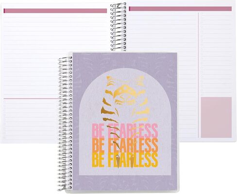 Erin Condren 7x9 Star Wars Metallic Ahsoka Be Fearless Spiral Notebook | Productivity & College Ruled Lines Layout And Checklist For List-Making | 160 Pages, 80 Lb. Premium Paper in Saudi Arabia