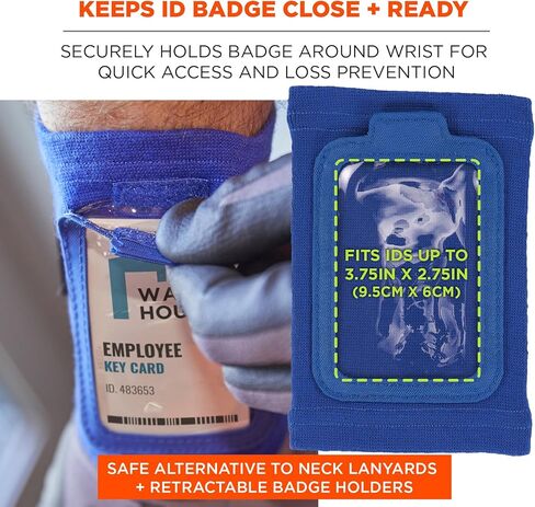 Ergodyne Squids 3388 Wrist Id Badge Holder, Small Storage Pocket in Kuwait