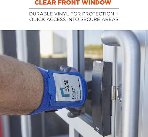 Ergodyne Squids 3388 Wrist Id Badge Holder, Small Storage Pocket in Kuwait