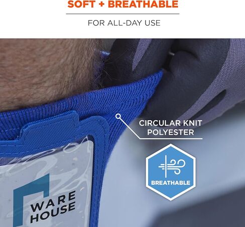 Ergodyne Squids 3388 Wrist Id Badge Holder, Small Storage Pocket in Kuwait