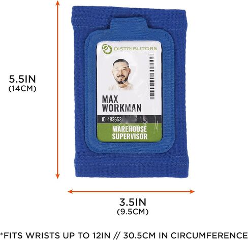 Ergodyne Squids 3388 Wrist Id Badge Holder, Small Storage Pocket in Kuwait