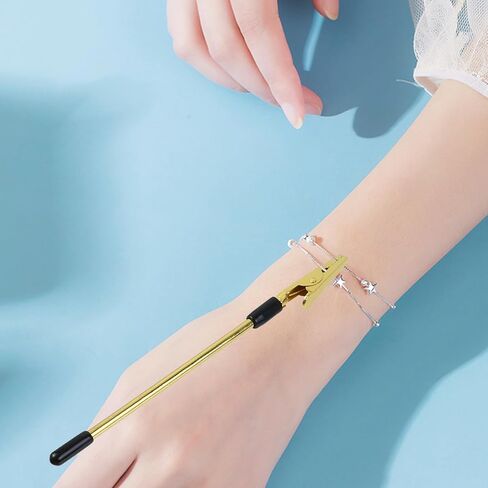 12Pcs Bracelet Tool Jewelry Helper Hands Easy Jewelry Wearing Tool Aid Assistance for Necklace Bracelet Watch Clasps Zippers Crafts Adjustment(Gold,Silver,Rose Gold) in Kuwait