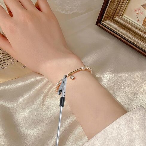 12Pcs Bracelet Tool Jewelry Helper Hands Easy Jewelry Wearing Tool Aid Assistance for Necklace Bracelet Watch Clasps Zippers Crafts Adjustment(Gold,Silver,Rose Gold) in Kuwait