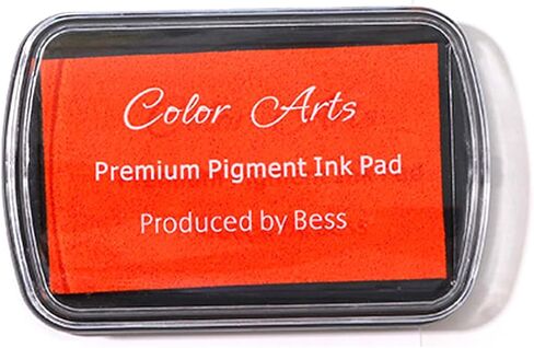 Gripebao Ink Pad for Stamps, Stamp Pads for Rubber Stamps, Washable Craft Ink Pad for Stamping, Permanent Fabric Ink Pad for Fingerprint, Card Making, Scrapbook, Paper, Wood (Gold) in Saudi Arabia