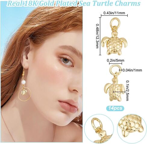 Beebeecraft 1 Box 18K Gold Plated Dinosaur/Snail/Ladybug/Swan/Paw Print/Mask Charms for Bracelet Necklace Jewelry Making in Saudi Arabia